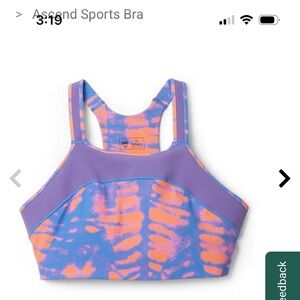 Janji W's Ascend Cyanotype Papaya Lily Bra Small